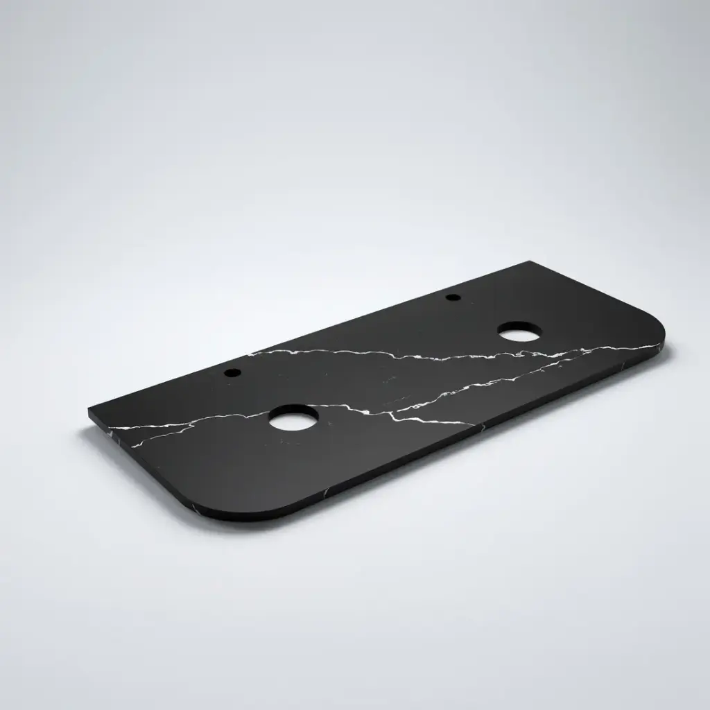 [56398] 1205X505X20mm Calacatta Night (WG485)Zero Silica Engineer Curve Stone Top