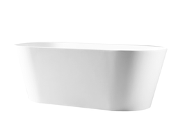 1300*700*590mm Iseo Ultra Slim Freestanding Gloss White Bathtub