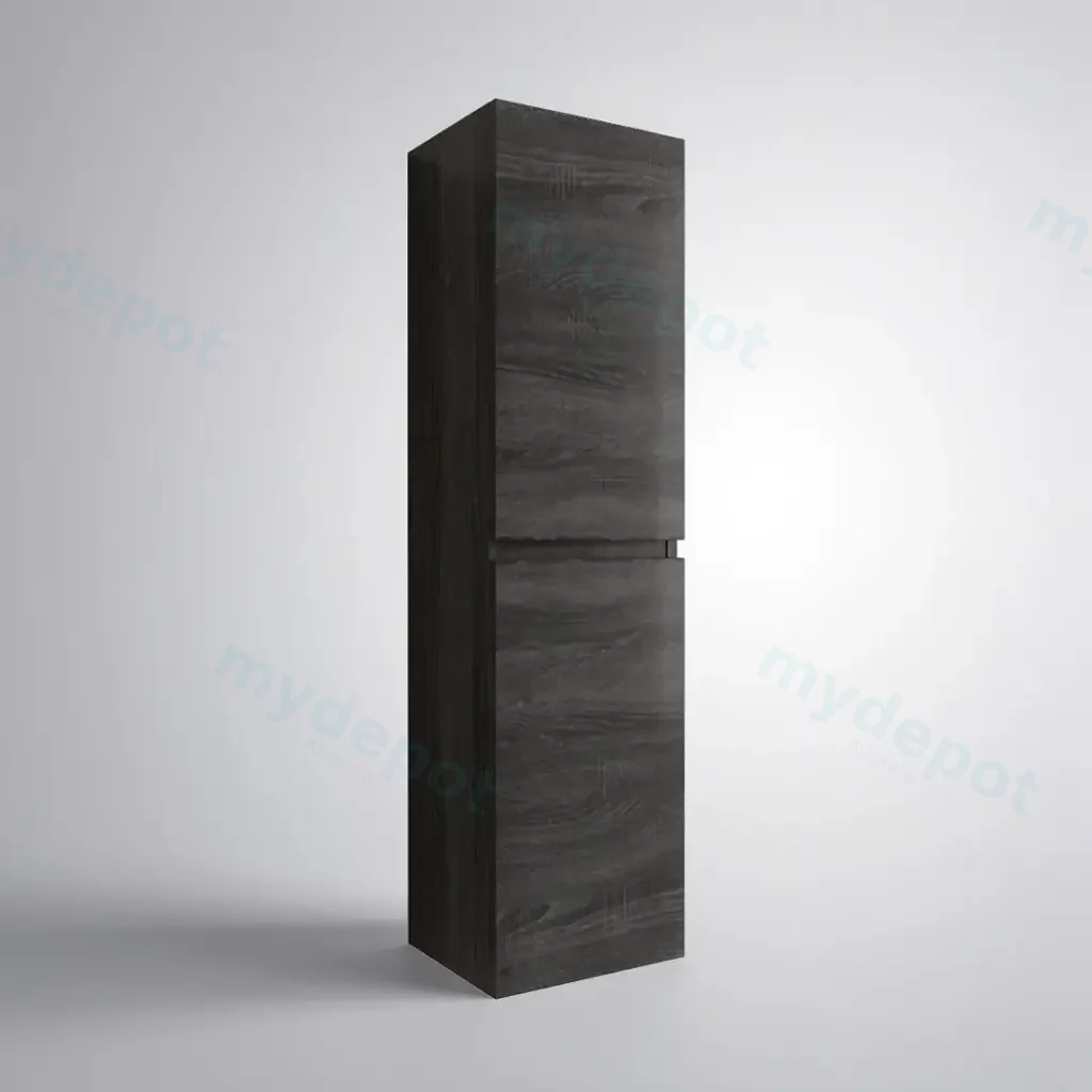 1350mm Dark Grey MDF 2 Doors Tall Boy Vanity