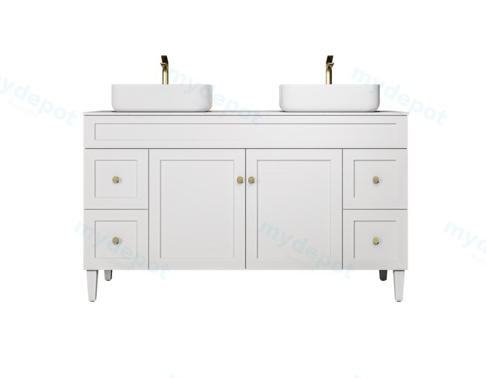 1490X455X860 Matte White Harold Federation Free Standing PVC Cabinet