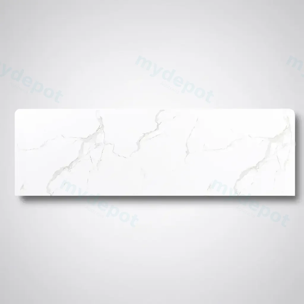 1500x465x15mm White Marble Look Sintered Stone Top Benchtop