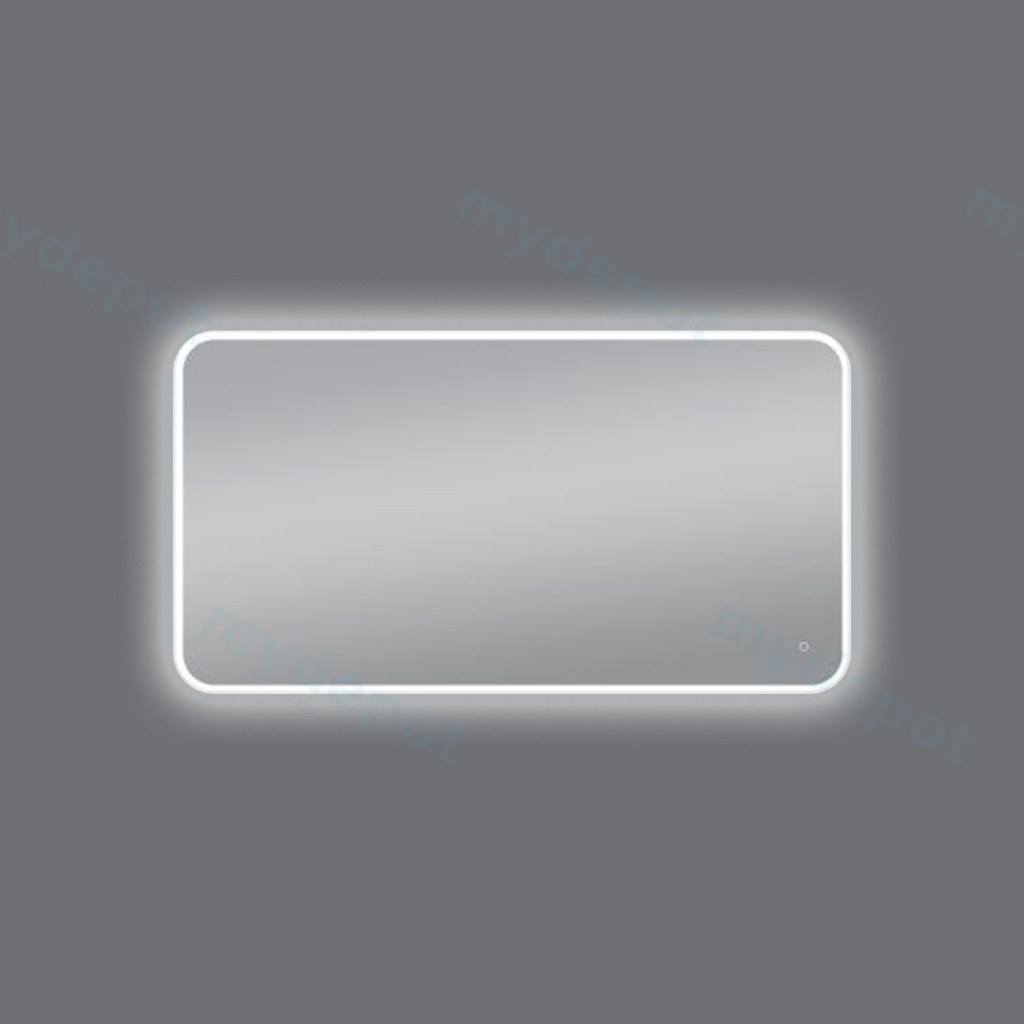 1500*800mm Frosted Glass Edge 3 Color Lighting Backlit LED Mirror Touch Sensor Switch