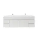 1500mm Wall Hung Bathroom Vanity Cabinet Only PVC Gloss White