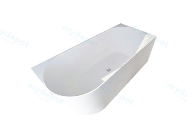 [50181] 1500X750X590mm Nova Right Hand Corner Gloss White Bathtub