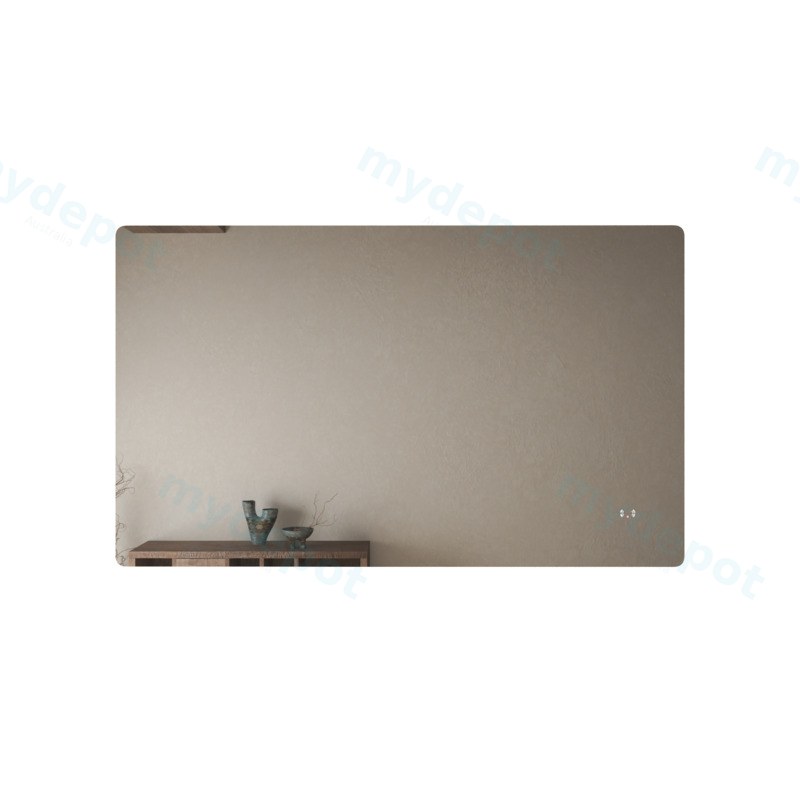 [86132/UL1590BRM] 1500mm Curved Rim Rectangle 3 Color Backlit LED Mirror