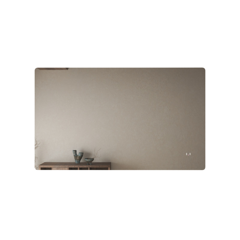 [86132/UL1590BRM] 1500mm Curved Rim Rectangle 3 Color Backlit LED Mirror