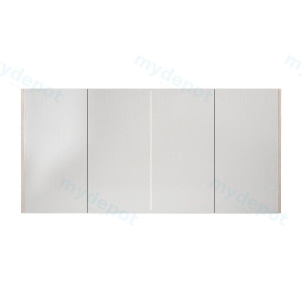 1500×720×150mm Coastal Oak Camden Pencil Edge Shaving Cabinet