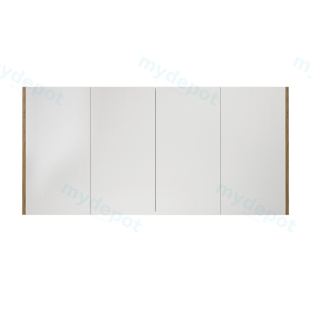 1500×720×150mm Prime Oak Camden Pencil Edge Shaving Cabinet