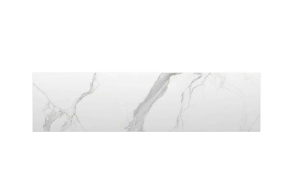 [90178/K1539ST-WM] 1500mm White Marble Look Sintered Stone Top Matte Finish Benchtop
