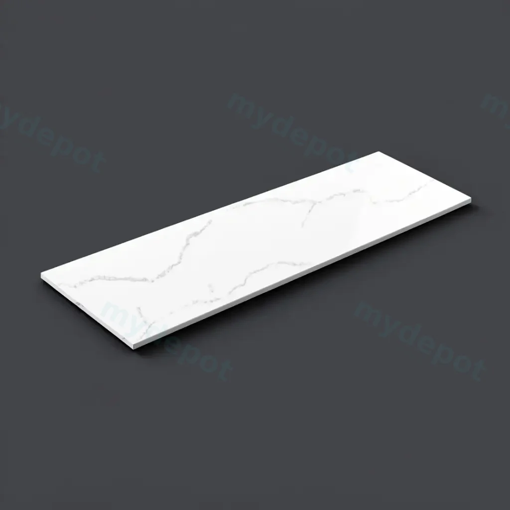 [56048] 1505X465X12mm Calacatta Artic White Solid Surface Stone Top