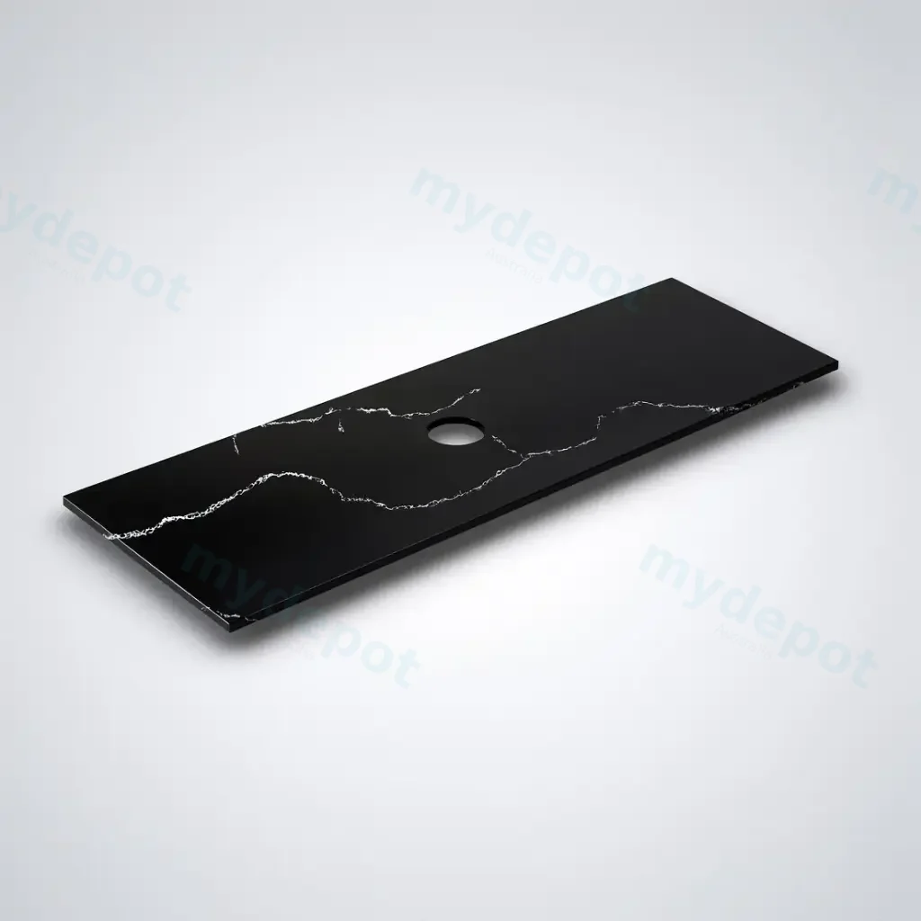 [56319] 1505X465X12mm Calacatta Night Solid Surface Stone Top