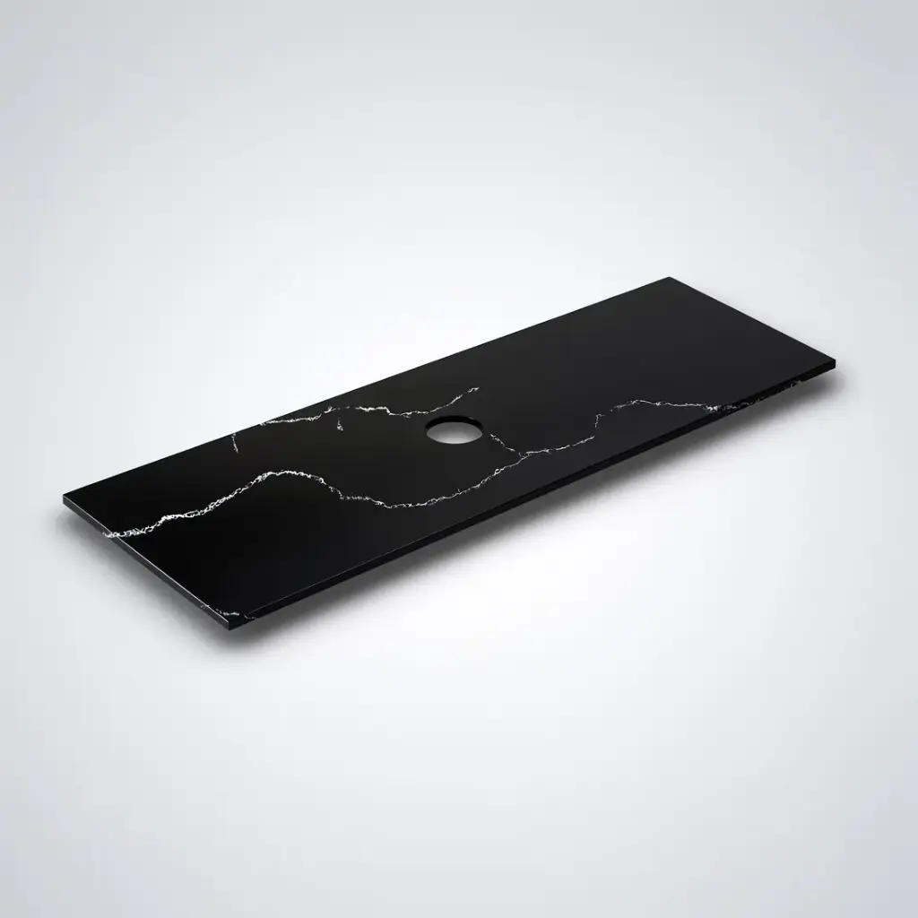 1505X465X12mm Calacatta Night Solid Surface Stone Top