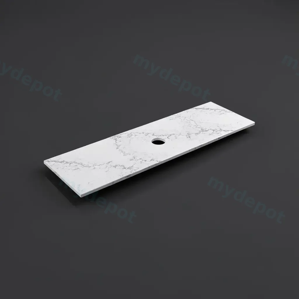 [56364] 1505X465X20mm Calacatta White (WG486) Zero Silica Engineer Stone Top