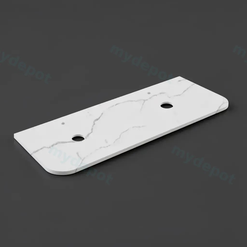 [56068] 1505X505X12mm Calacatta Artic White Solid Surface Stone Top