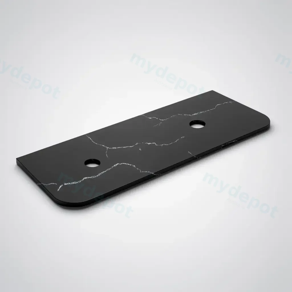 1505X505X12mm Calacatta Night Solid Surface Curve Stone Top