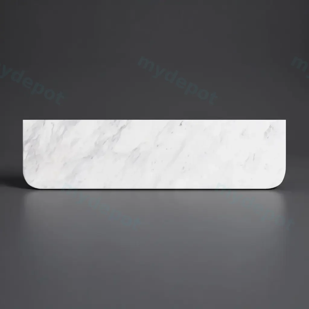1505X505X18mm Carrara White Marble Curve Stone Top