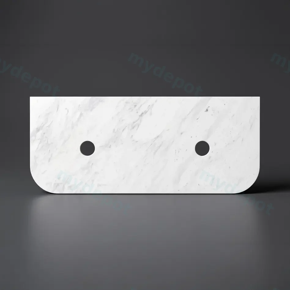 1505X505X18mm Carrara White Marble Curve Stone Top