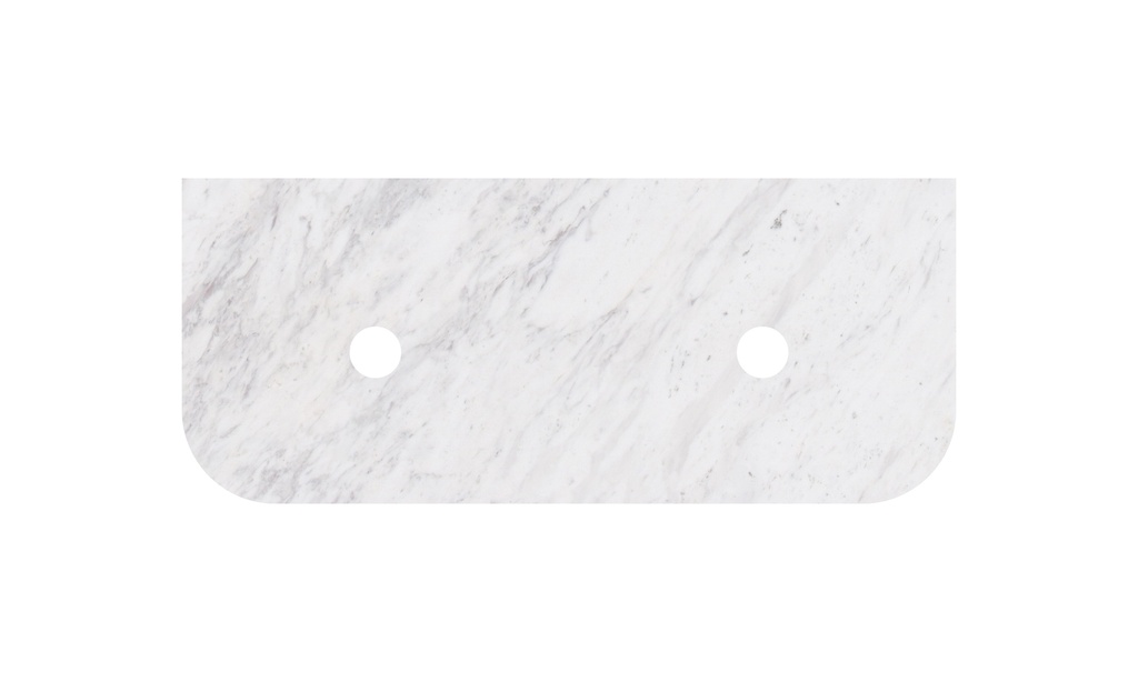 [56356] 1505X505X18mm Carrara White Marble Curve Stone Top