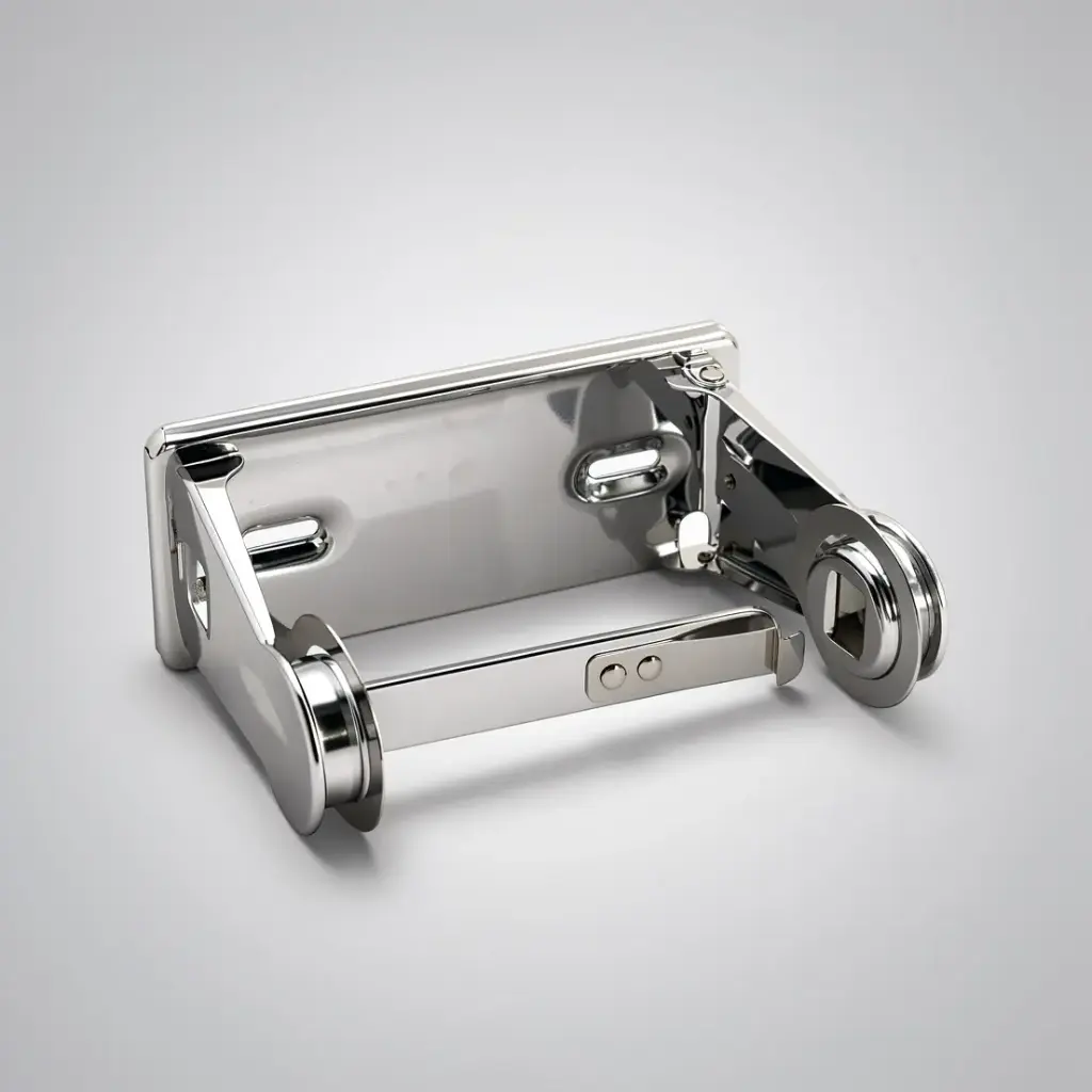 [55697] 152mmWX70mmHX114mm Bradley Australia Toilet Tissue Chrome Dispenser