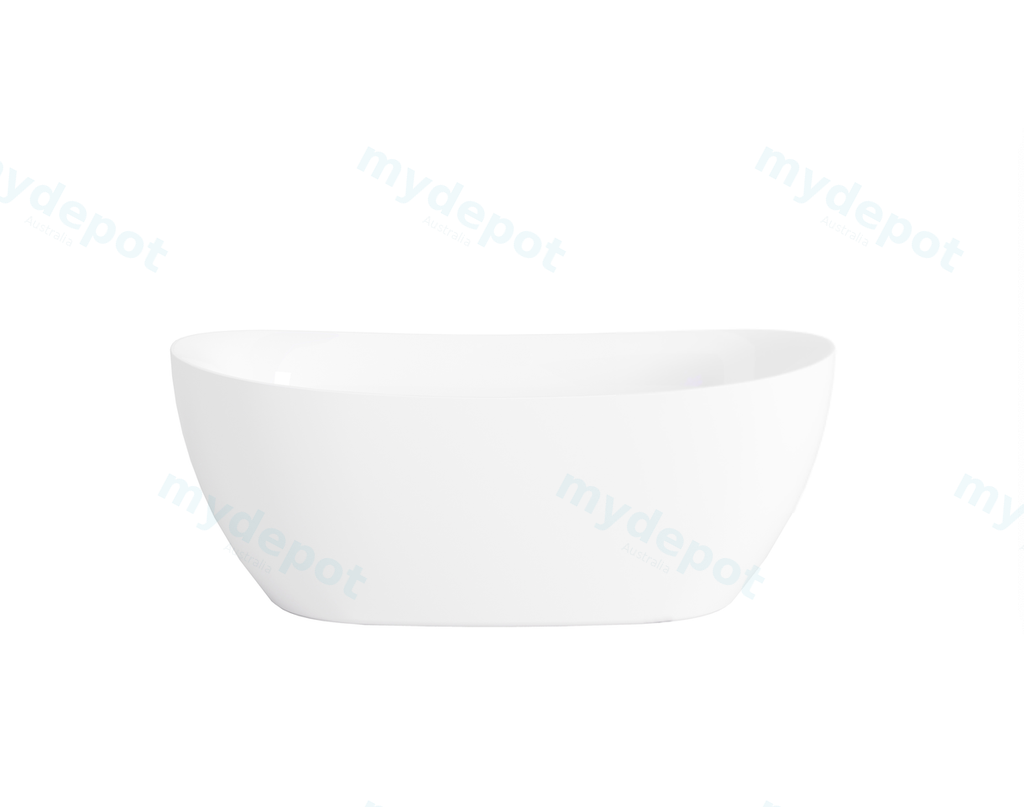 1600X750X630mm Gloss White Valla Acylic Free Standing Bathtub No Overflow,Chrome Waste And Pipe Included