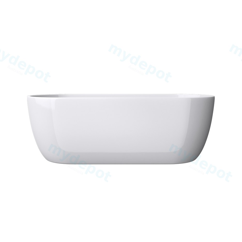 [75117/BT518-1700] 1700mm Belle Round Gloss White Acrylic Free Standing Bathtub