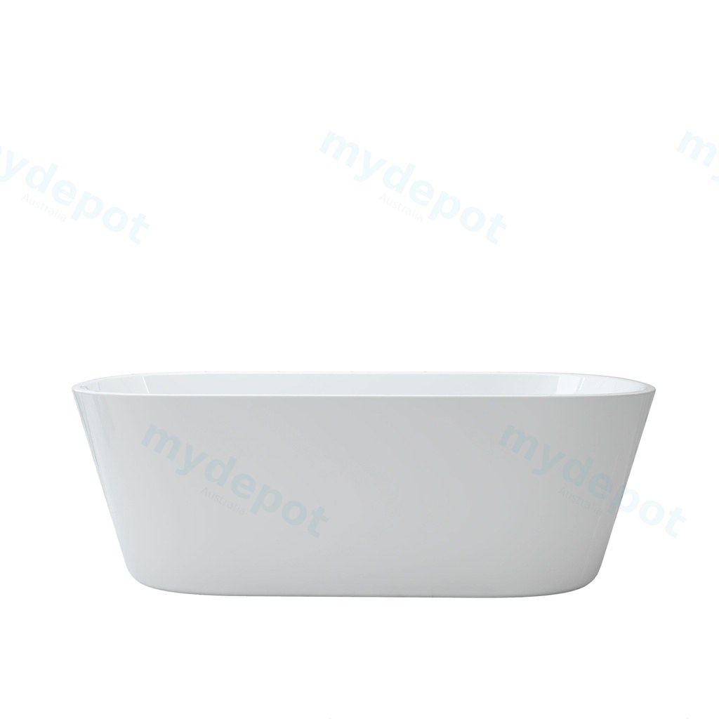 1700mm Round Gloss White Acrylic Free Standing Bathtub