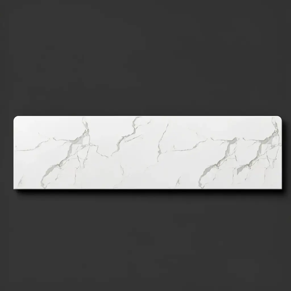 [90196/WM1846ST] 1800*465*15mm White Marble Look Sintered Stone Top Benchtop