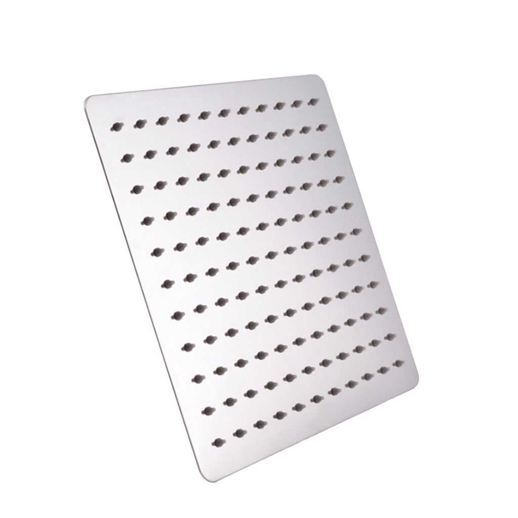 [70034/240098-Head] 250mm 10 inch Stainless Steel 304 Square Chrome Super-slim Rainfall Shower Head