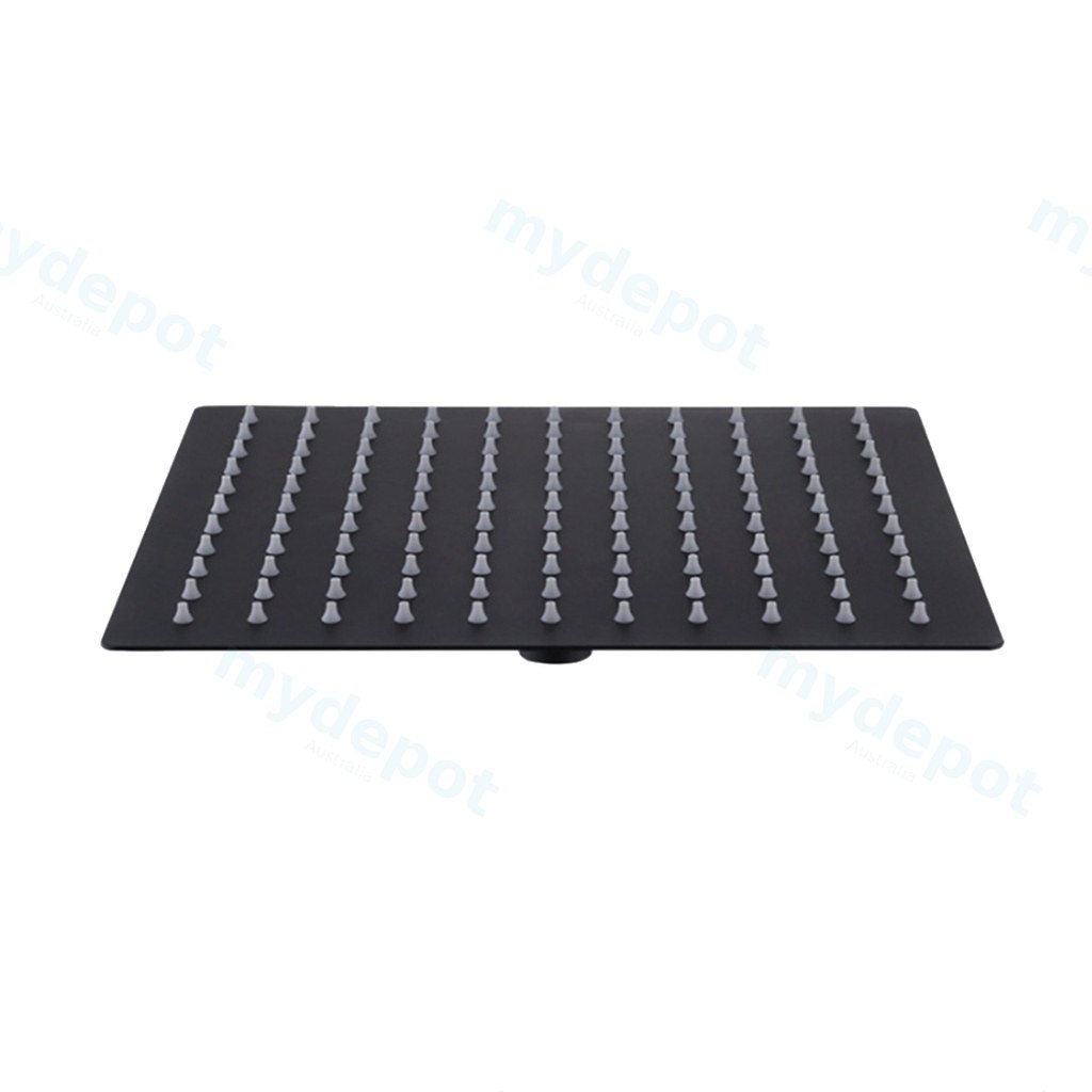 250mm 10 inch Stainless Steel 304 Matte Black Super-slim Square Rainfall Shower Head