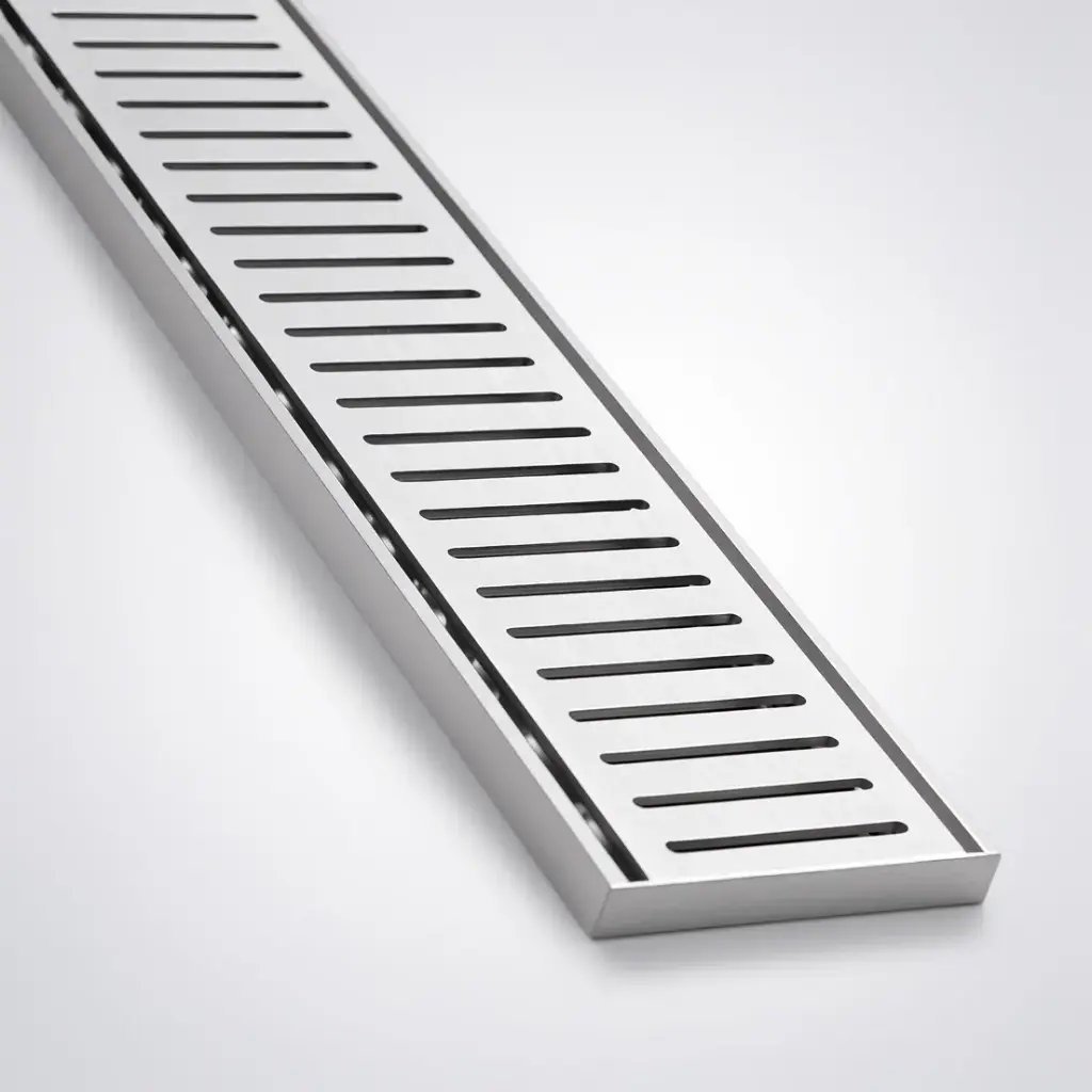 [41465] 300*100*14mm Lauxes Aluminium Next Generation Floor Grate 14(NXT14) Silver