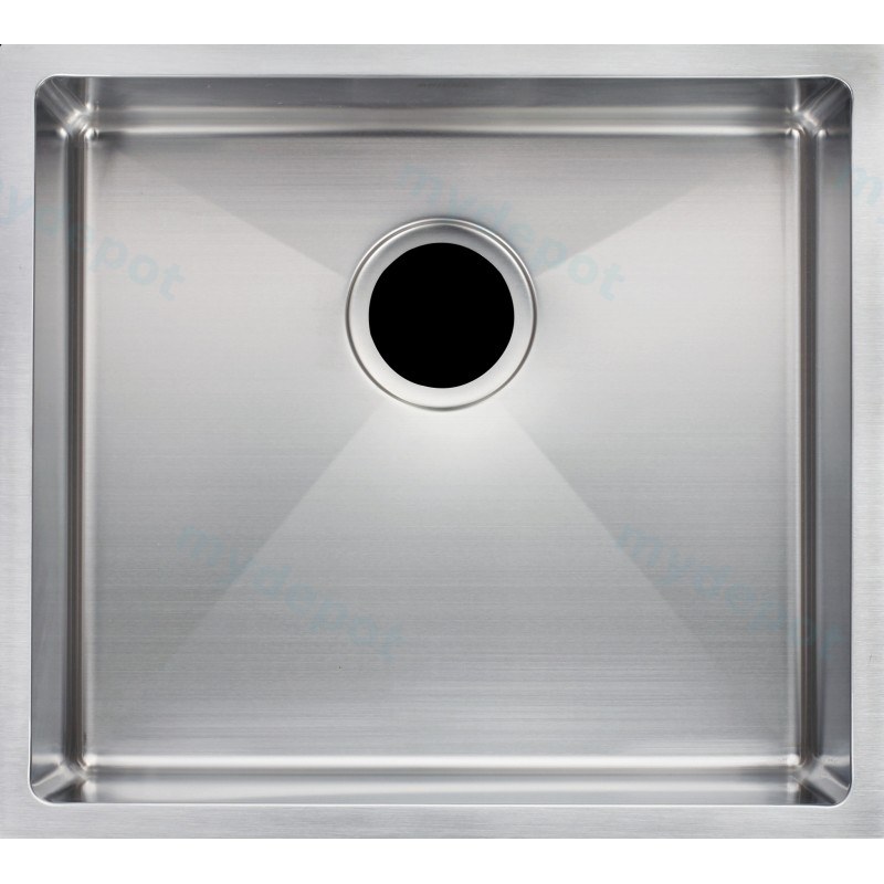 [40511] 304 Stainless Steel Hand-made Single Bowl Kitchen Sink(Round Edges) 500*440*230mm