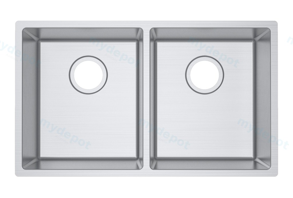 304 Stainless Steel Hand-made Single Bowl Kitchen Sink(Round Edges) 740*440*200mm