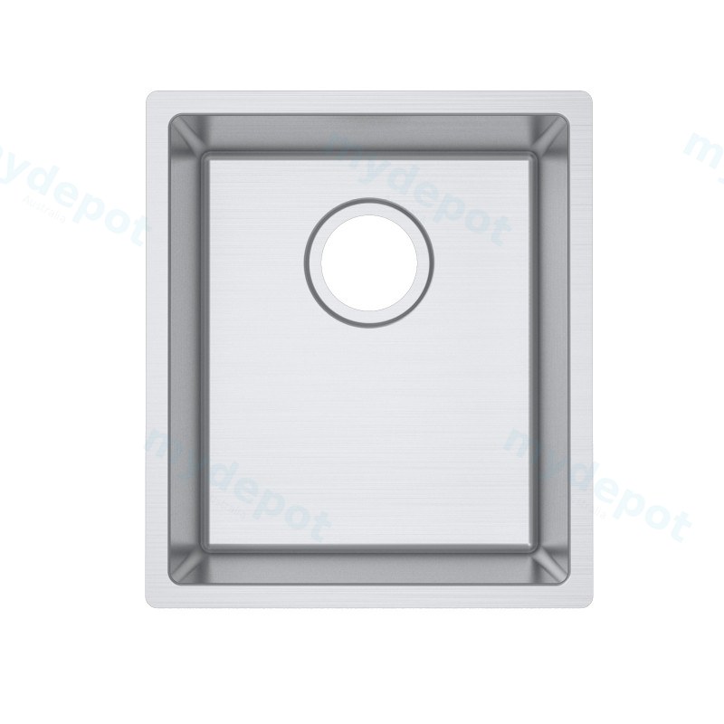 [40525] 304 Stainless Steel Hand-made Single Bowl Kitchen Sink(Round Edges)380*440*200mm