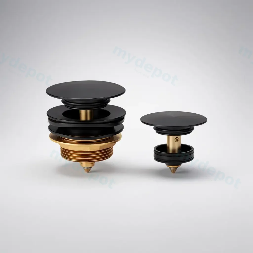 32mm Universal Bath Pop-Up Waste Matt Black