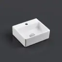 330*290*110mm Wall Hung Rectangular Basin With Mixer Hole
