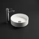 350*350*110mm Gloss White Olley Fine Ceramic Above Counter Basin No Overflow,32mm Waste
