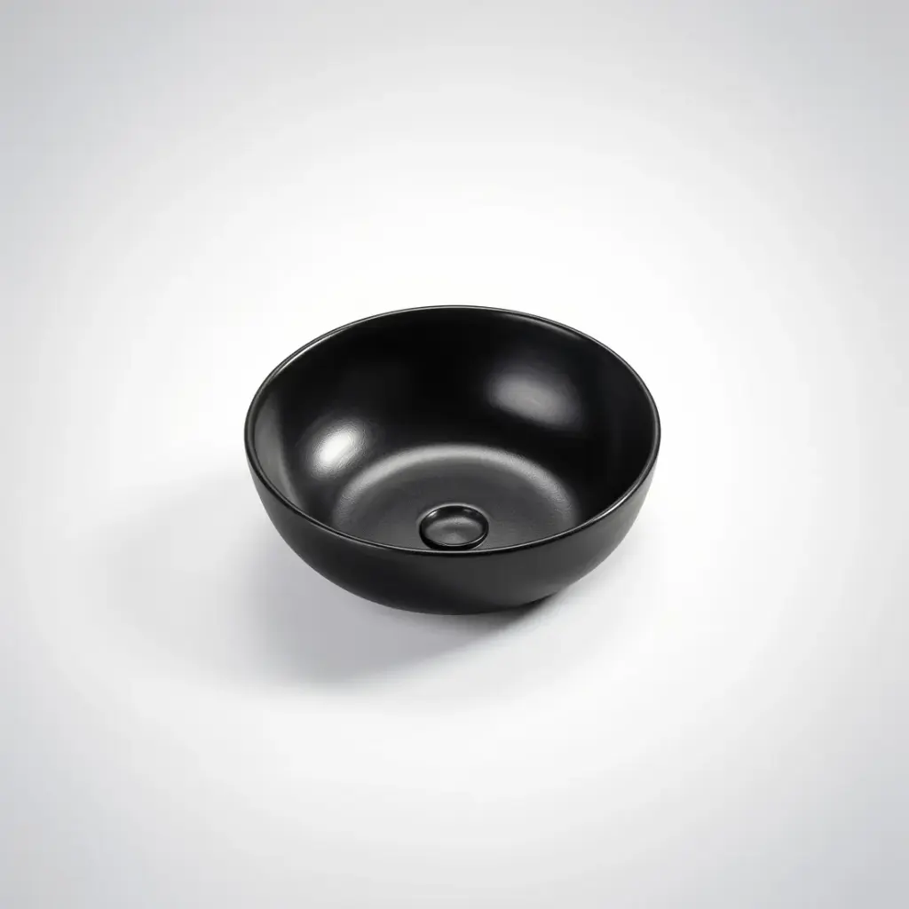 [50002] 350*350*140mm Matt Black Above Counter Basin