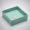 360*360*110mm Etna Antique Green Above Counter Square Basin