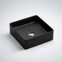 360*360*110mm Etna Matt Black Above Counter Square Basin