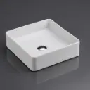 360*360*110mm Etna Matt White Above Counter Square Basin