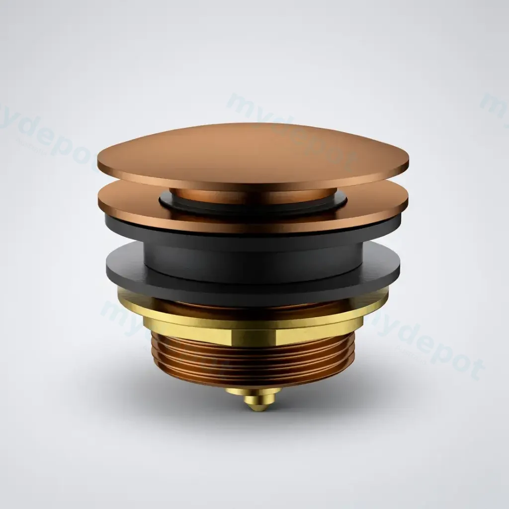 [44704] 40mm Bath Pop-Up Plug With Removabel Waste No Overflow Brushed Copper