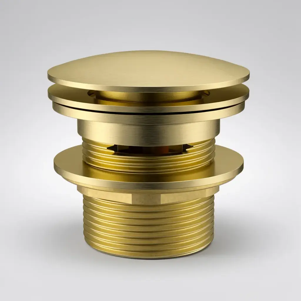 [44760] 40mm Bath Pop-Up Plug With Removabel Waste With Overflow Brushed Gold
