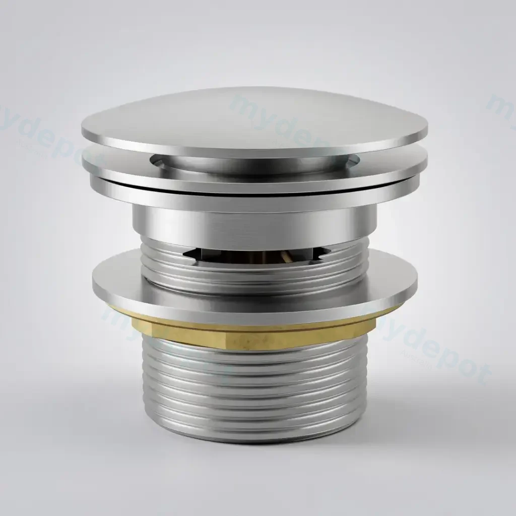 40mm Bath Pop-Up Plug With Removabel Waste With Overflow Brushed Nickel