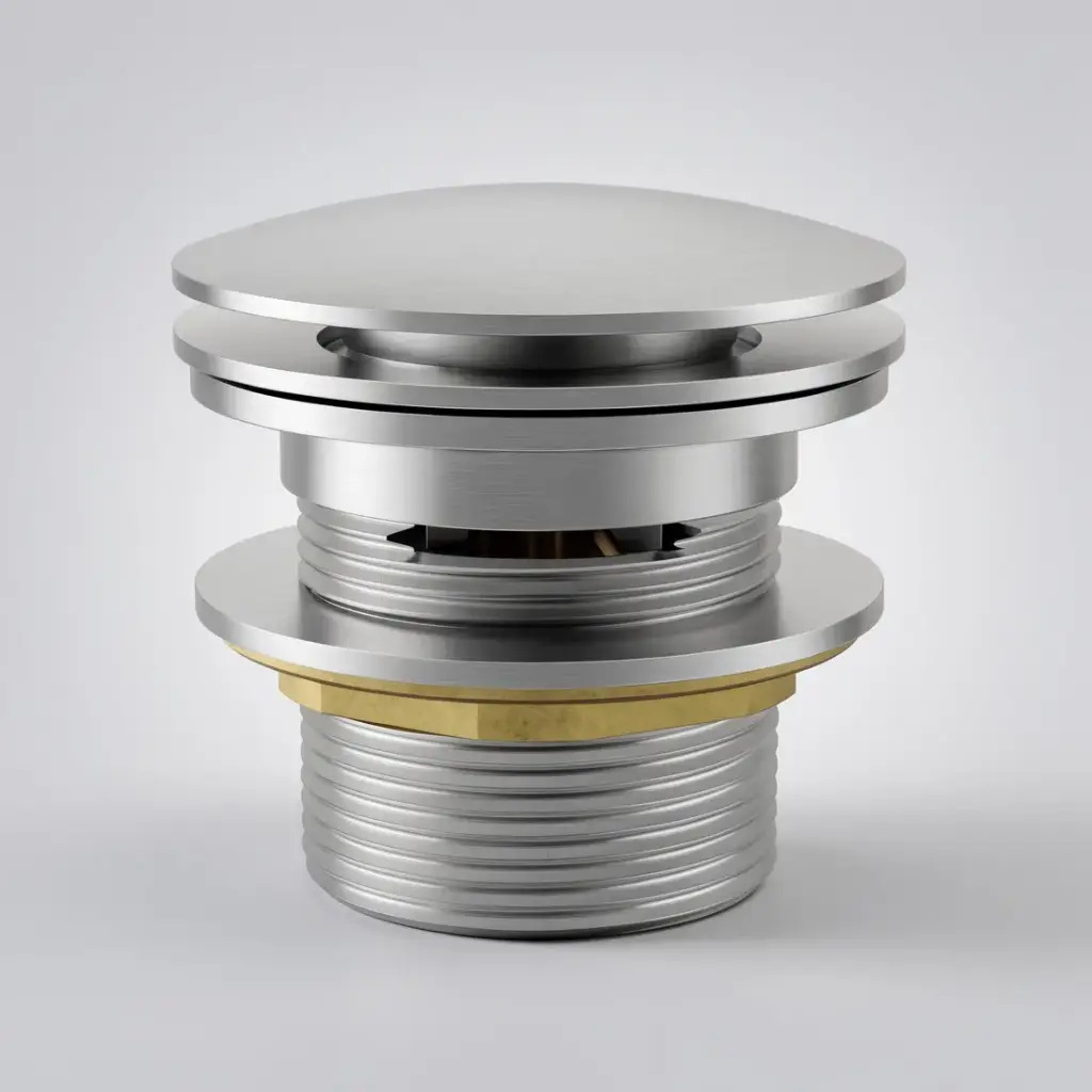 [44761] 40mm Bath Pop-Up Plug With Removabel Waste With Overflow Brushed Nickel