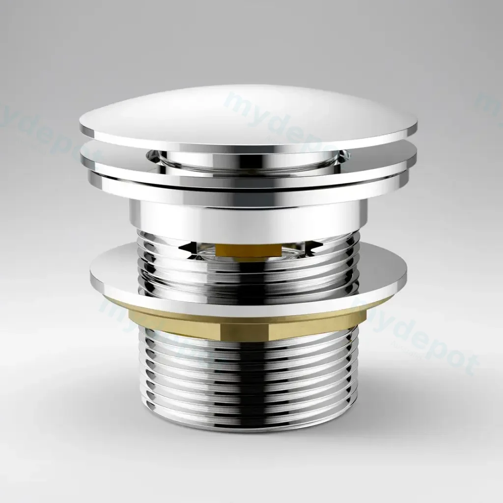 40mm Bath Pop-Up Plug With Removabel Waste With Overflow Chrome