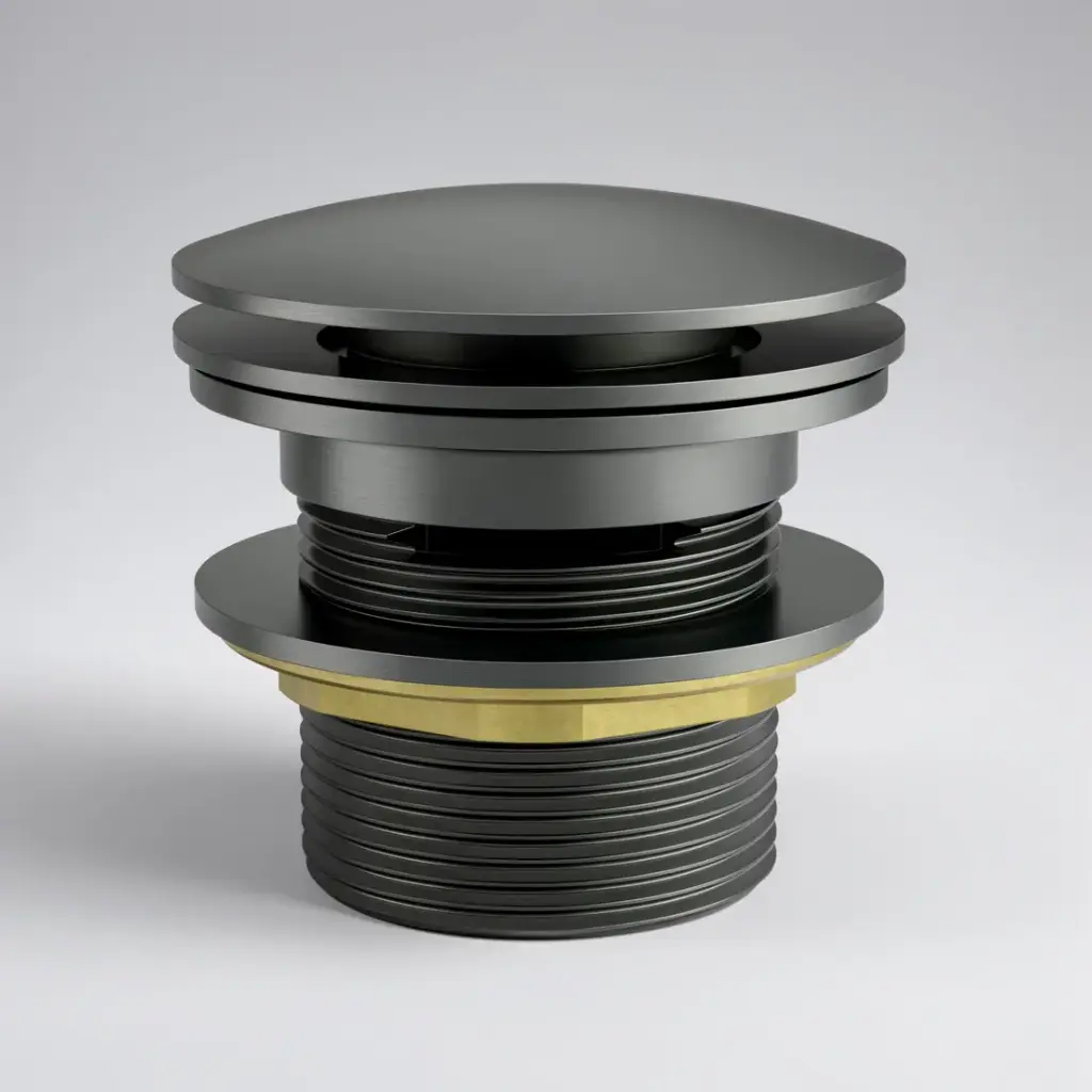 [44762] 40mm Bath Pop-Up Plug With Removabel Waste With Overflow Gun Metal