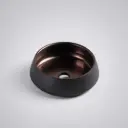 410*410*140mm Counter-Top Circular Art Matte Black Basin