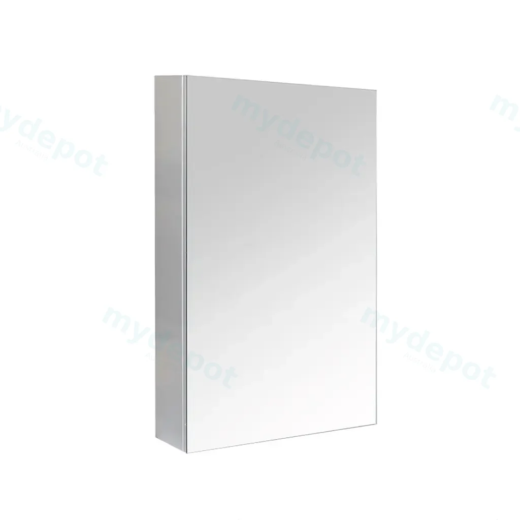 450mm Gloss White MDF 1 Door Left Hand Side Pencil Edge Shaving Cabinet