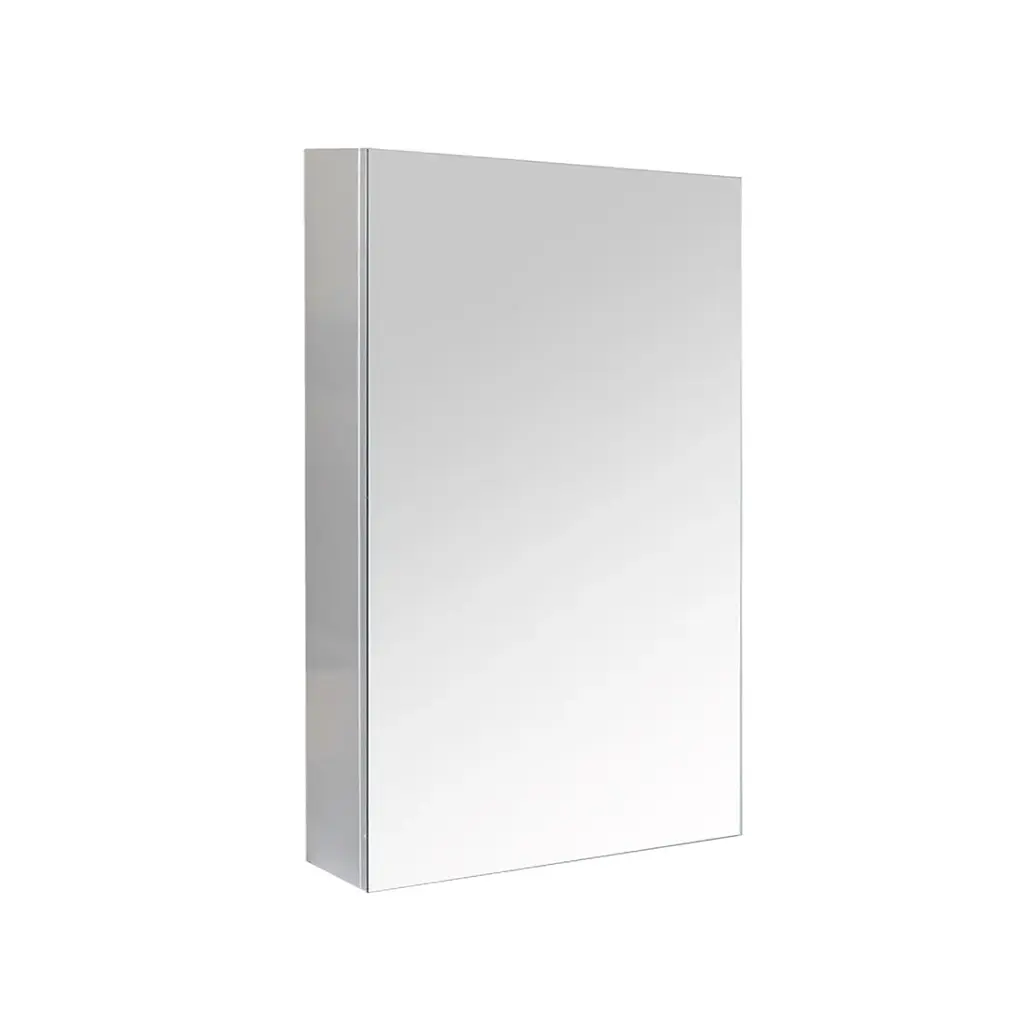 [91038/MPSV450] 450mm Gloss White MDF 1 Door Left Hand Side Pencil Edge Shaving Cabinet