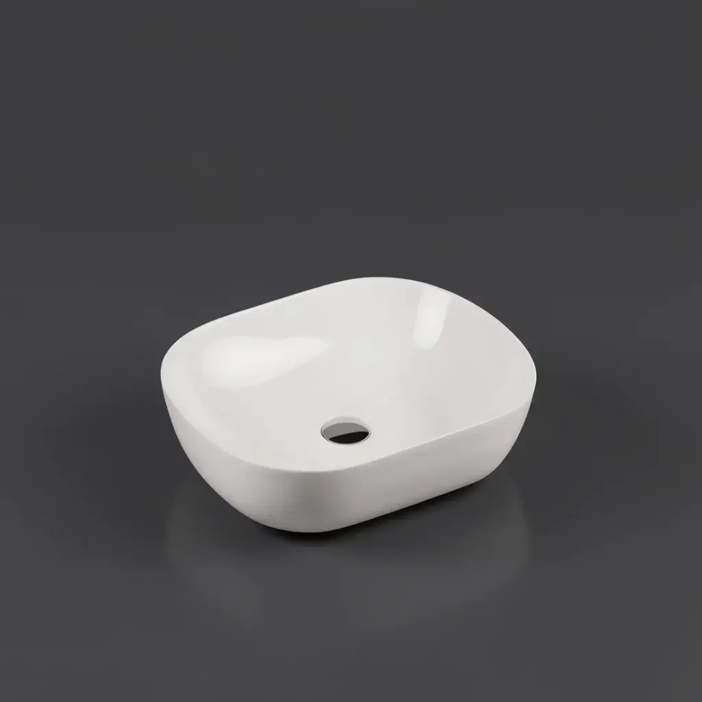 465*375*115mm Above Counter Oval Basin